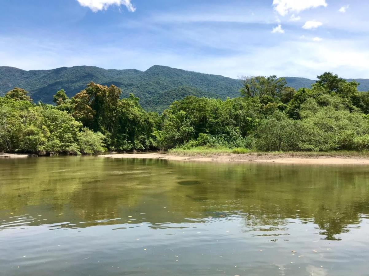 Casa A Beira Do Rio Jaguareguava Na Mata Atlantica Em Bertioga Sp Villa Dış mekan fotoğraf